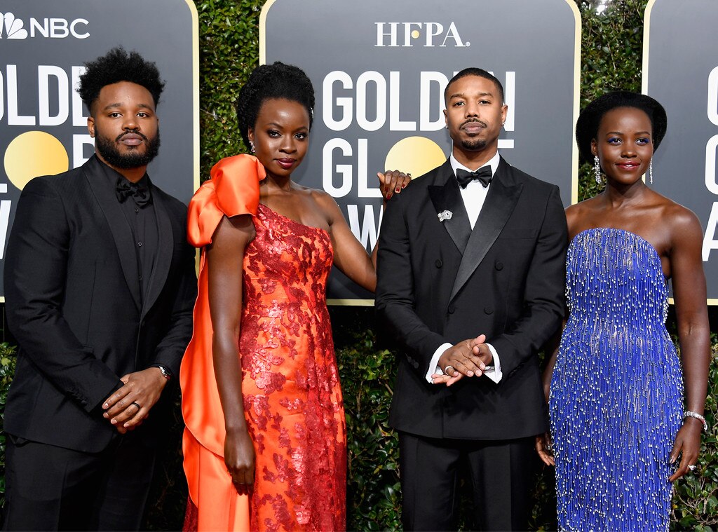 Ryan Coogler, Danai Gurira, Michael B. Jordan, Lupita Nyong'o, 2019 Golden Globe Awards