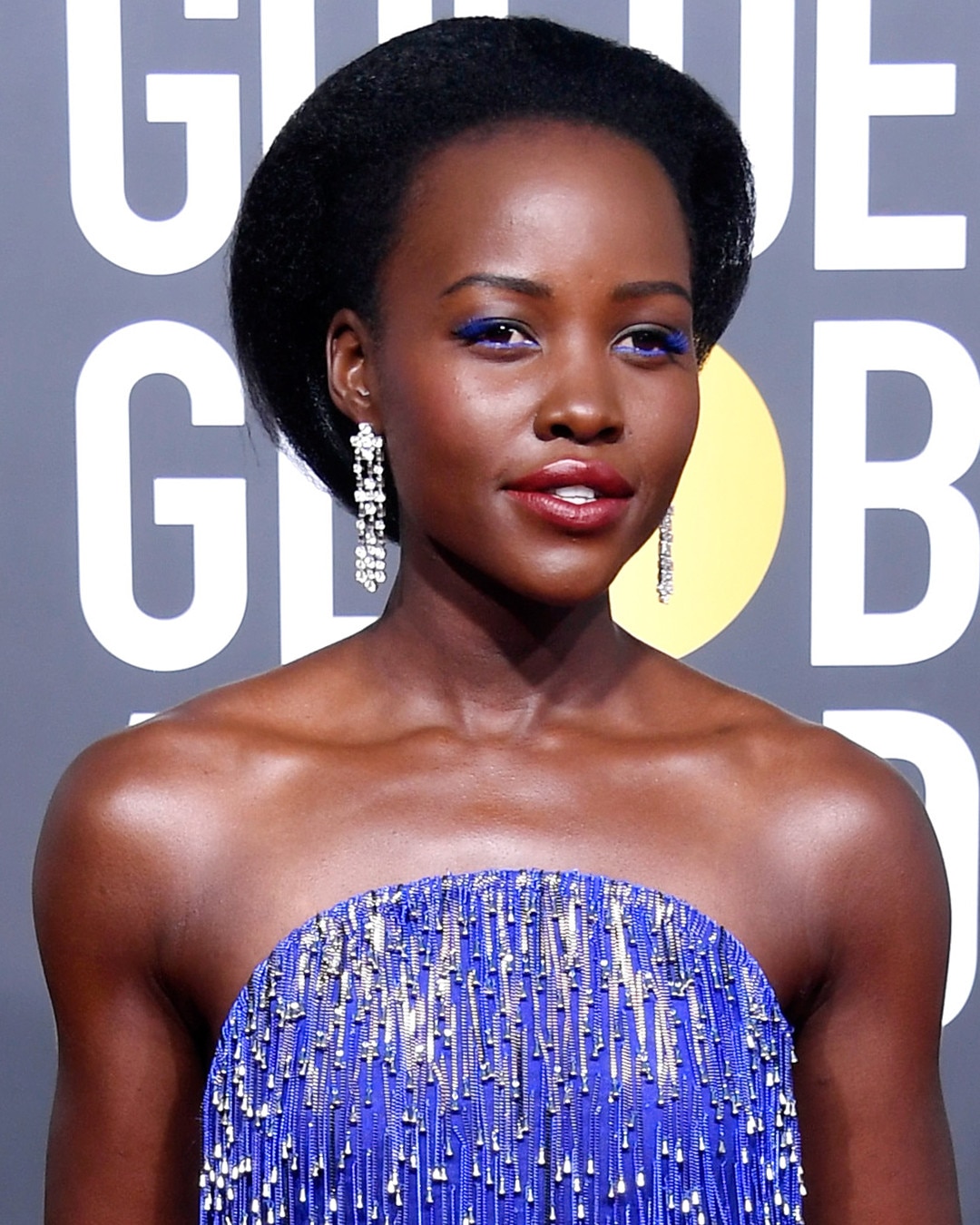 Lupita Nyong'o's Makeup from Golden Globes 2019: Best Beauty on the Red