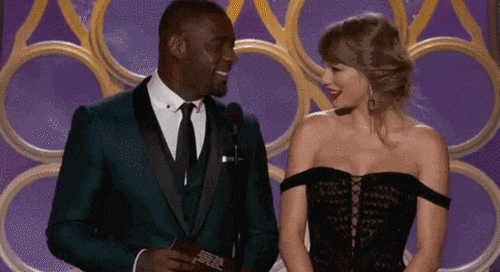 Taylor Swift, Idris Elba, 2019 Golden Globes 