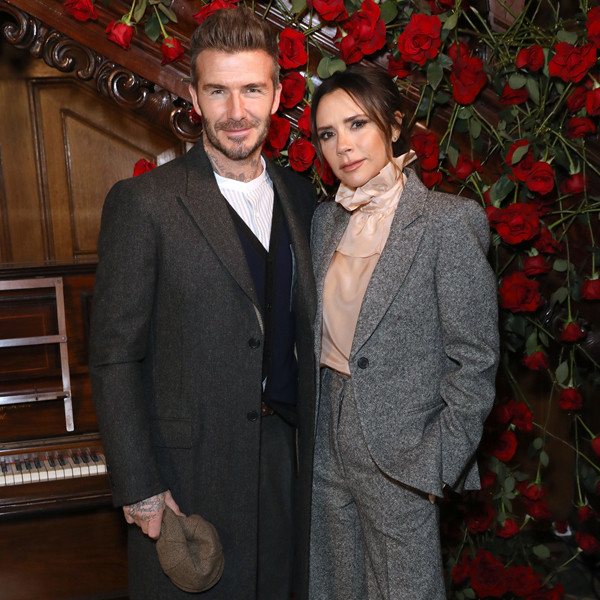 Victoria and David Beckham Share PDA in Paris