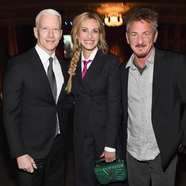 Anderson Cooper, Julia Roberts, Sean Penn