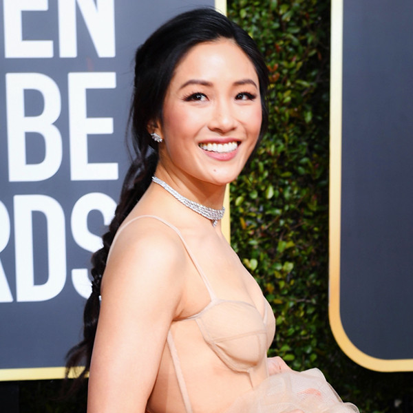 Constance Wu Is Crazy Rich In Style In A Nude Gown At The 2019 Golden Globes E Online Ap