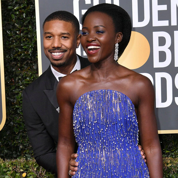Michael B. Jordan, Lupita Nyong'o, 2019 Golden Globe Awards, Golden Globes, Candids