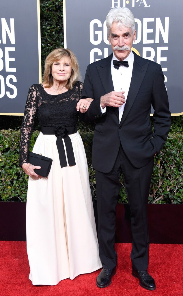 Katharine Ross, Sam Elliott, 2019 Golden Globes, Couples