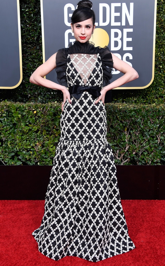 Sofia Carson, 2019 Golden Globes, Golden Globe Awards, Red Carpet Fashions