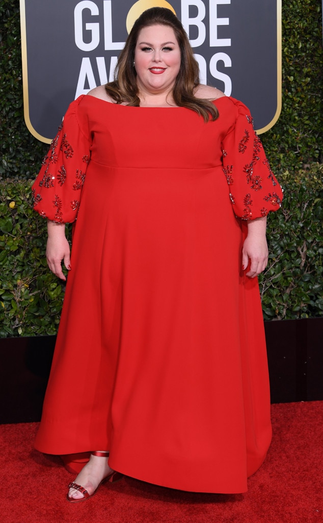 Chrissy Metz from 2019 Golden Globes Red Carpet Fashion | E! News