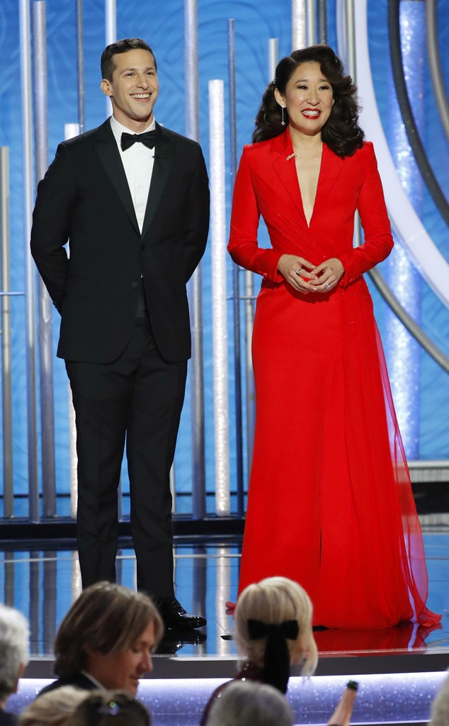 Image result for sandra oh and andy samberg