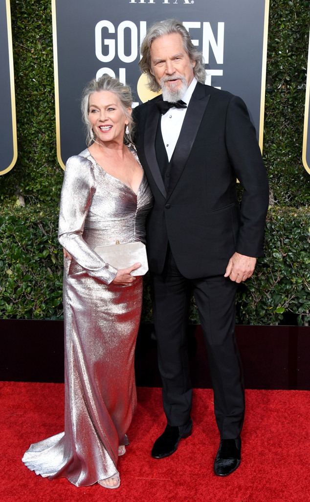 Susan Geston, Jeff Bridges, 2019 Golden Globes, Couples 