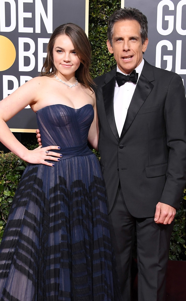 Ben Stiller, Ella Stiller, 2019 Golden Globes