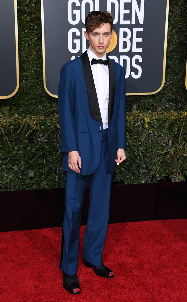 Troye Sivan from 2019 Golden Globes Red Carpet Fashion | E! News