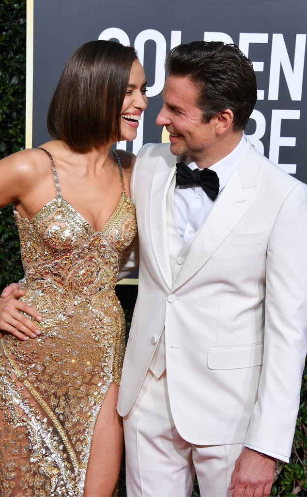 Irina Shayk & Bradley Cooper from Golden Globes 2019 Candid Moments | E ...