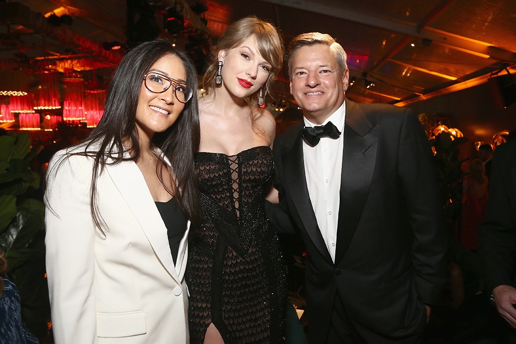 Lisa Nishimura, Taylor Swift, Ted Sarandos, 2019 Golden Globe Awards, After Party