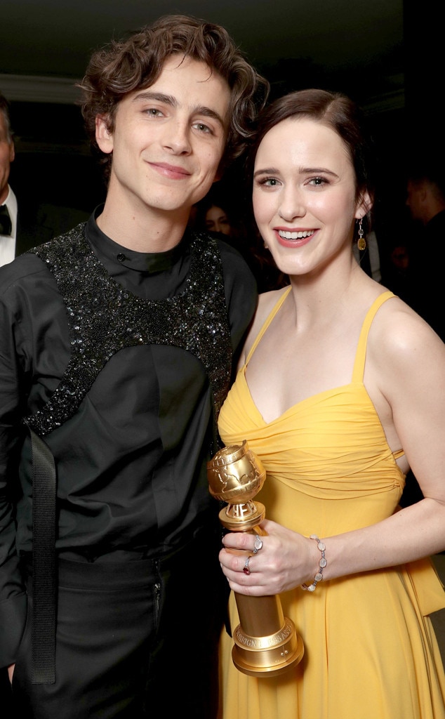 Timothée Chalamet & Rachel Brosnahan from 2019 Golden Globes: After ...