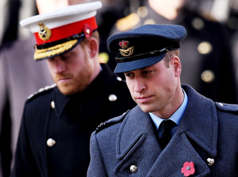 Prince William, Prince Harry, Remembrance Day Service