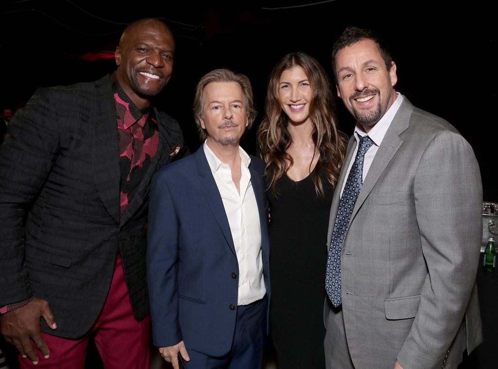 Terry Crews, David Spade, Jackie Sandler, Adam Sandler, 2019 E! People's Choice Awards, Backstage