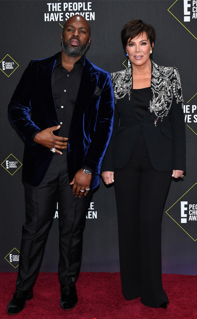 Corey Gamble, Kris Jenner, 2019 E! People's Choice Awards, Couples