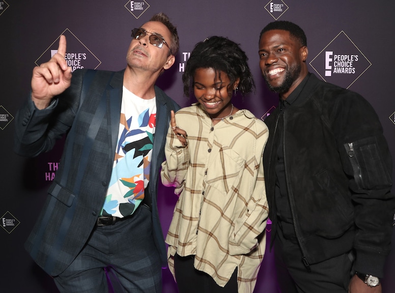 Robert Downey Jr., Hendrix Hart, Kevin Hart, 2019 E! People's Choice Awards, Candids