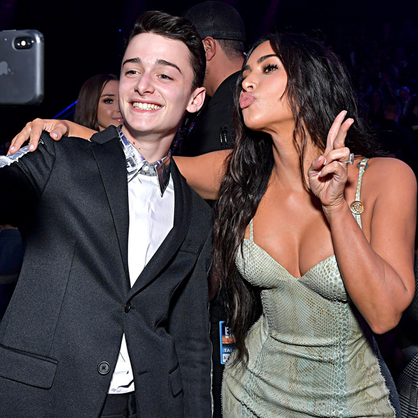 Noah Schnapp, Kim Kardashian, 2019 E! People's Choice Awards, Candids