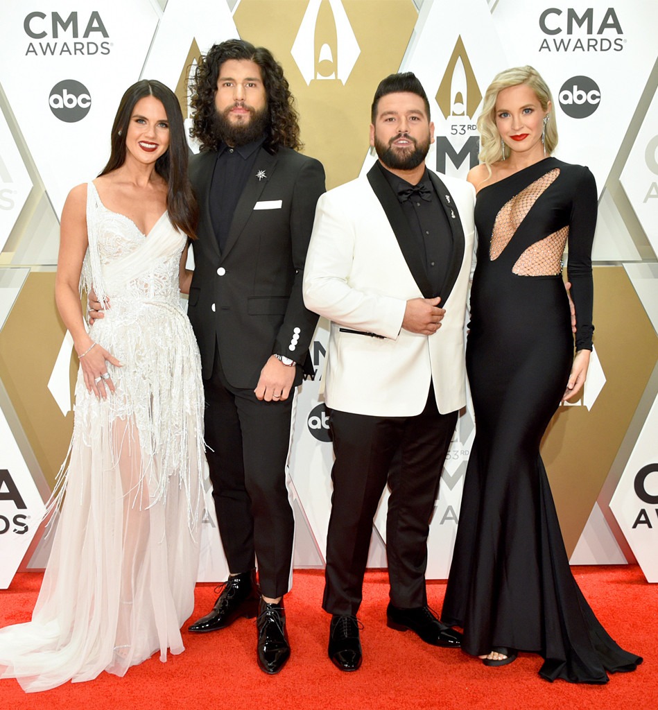 Abby Law, Dan Smyers, Shay Mooney, Hannah Billingsley, Dan + Shay, 2019 CMA Awards, Couples