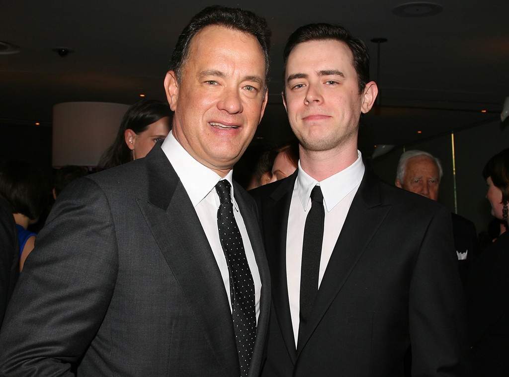 Tom Hanks' Son Colin's 1st Reaction to Seeing Dad on TV Was So Cute - E!  Online