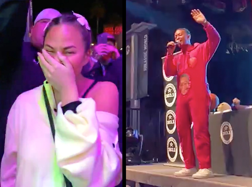 Chrissy Teigen Shares Video Of John Legend Performing While Drunk E News