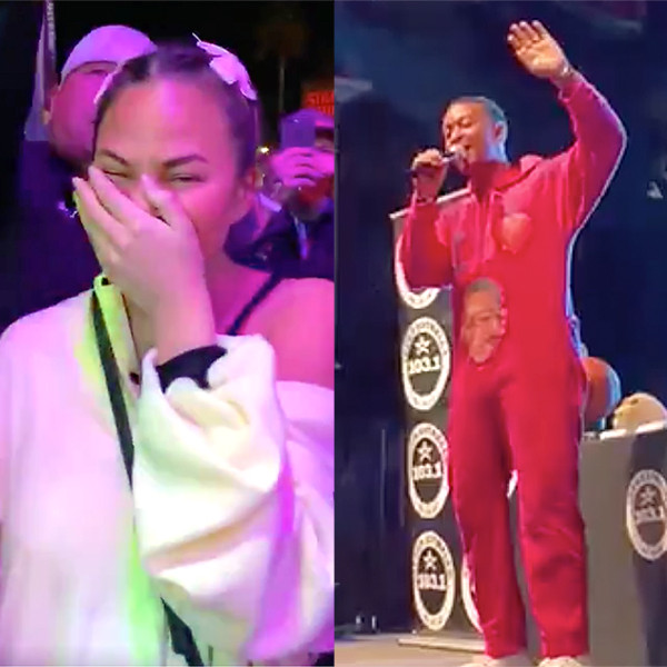 Chrissy Teigen Shares Video Of John Legend Performing While Drunk E Online