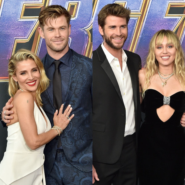 Elsa Pataky, Chris Hemsworth, Liam Hemsworth, Miley Cyrus