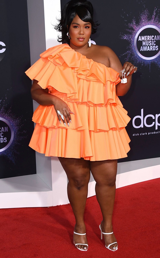 Lizzo, 2019 American Music Awards, Red Carpet Fashion, Tiny Bag