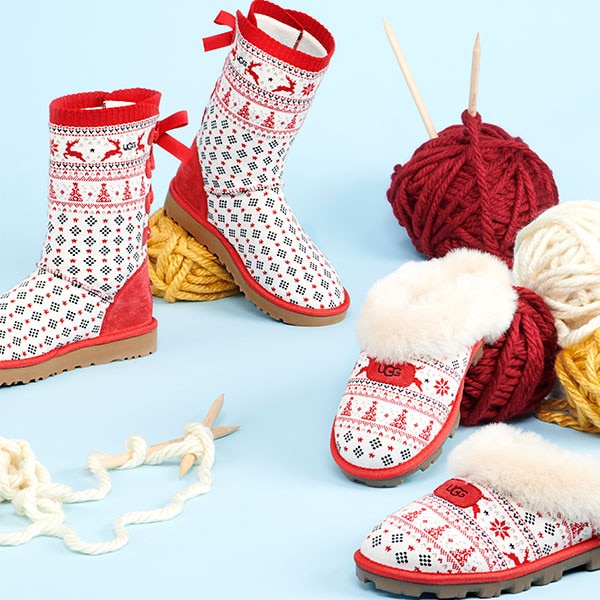 ugg zappos 20th x holiday sweater slipper