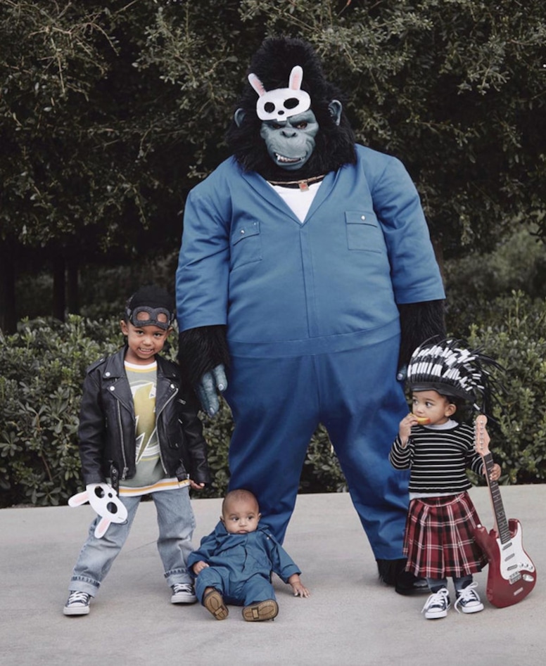 Kim Kardashian, Kanye West, Kids, Halloween 2019