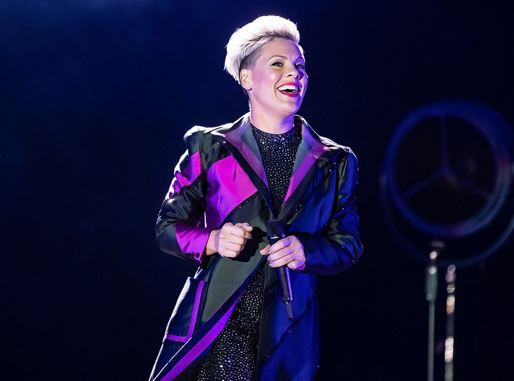 Pink from Musicians Performing Live on Stage E! News