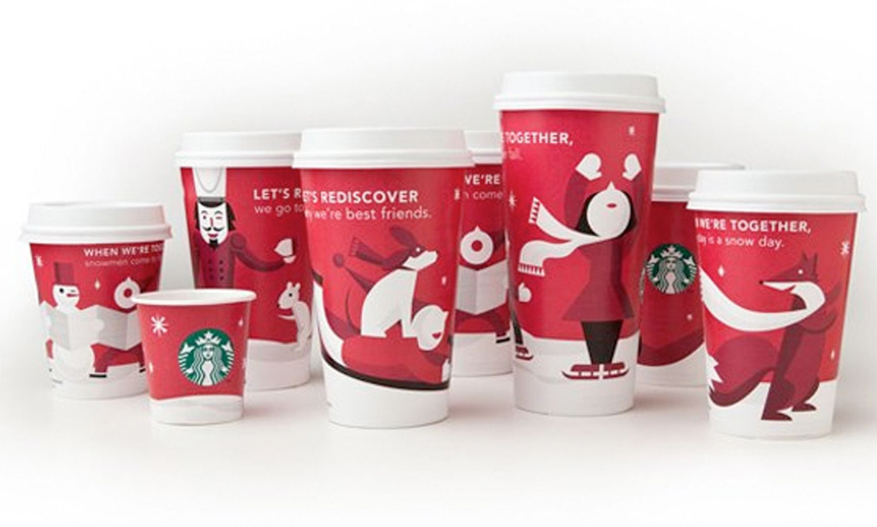 These Starbucks Christmas Cups Featuring Huskies and Polar Bears