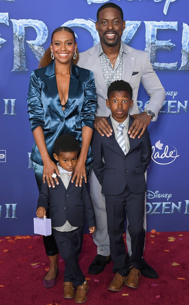 Ryan Michelle Bathe, Sterling K. Brown, Amare Brown, Andrew Brown, Frozen ll premiere