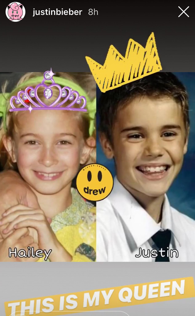 Justin Bieber, Hailey Bieber, Instagram Story 2019
