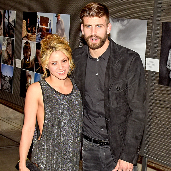 Shakira and Gerard Piqué seen as they leave Barcelona Airport, Spain