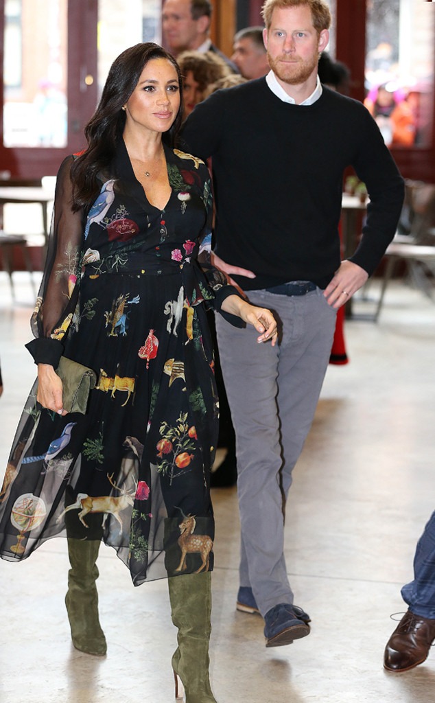 Meghan Markle Rocks A Wild Print For Royal Visit E News