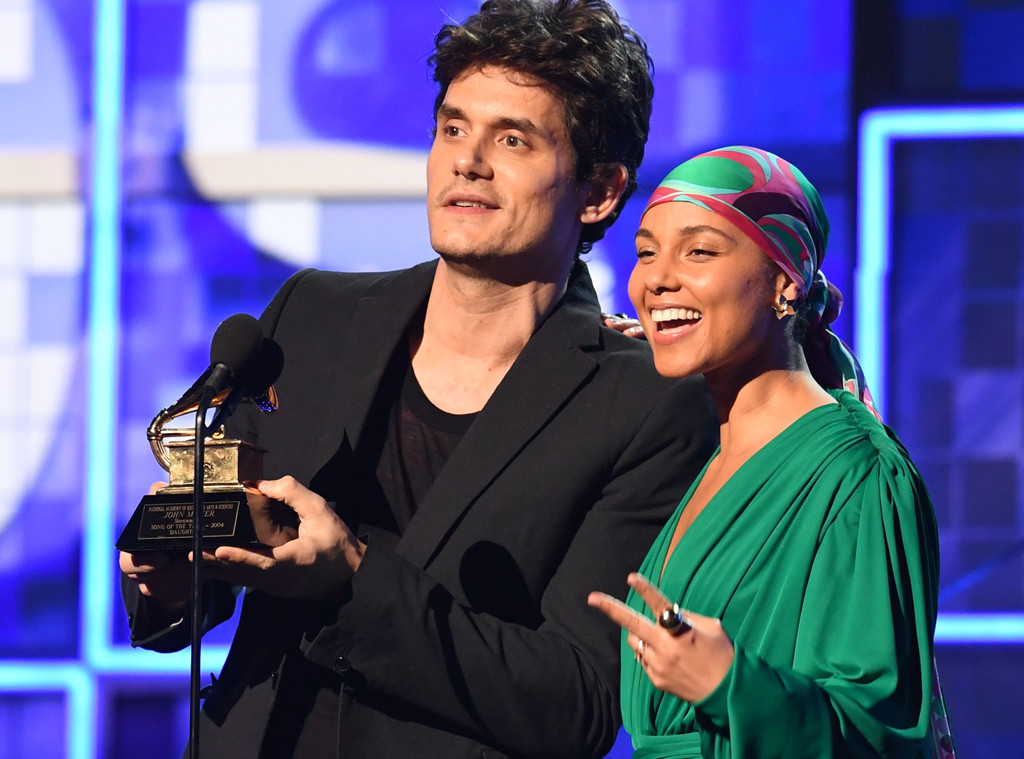 That Time John Mayer Broke His Grammy Gave It To Alicia Keys E Online Au