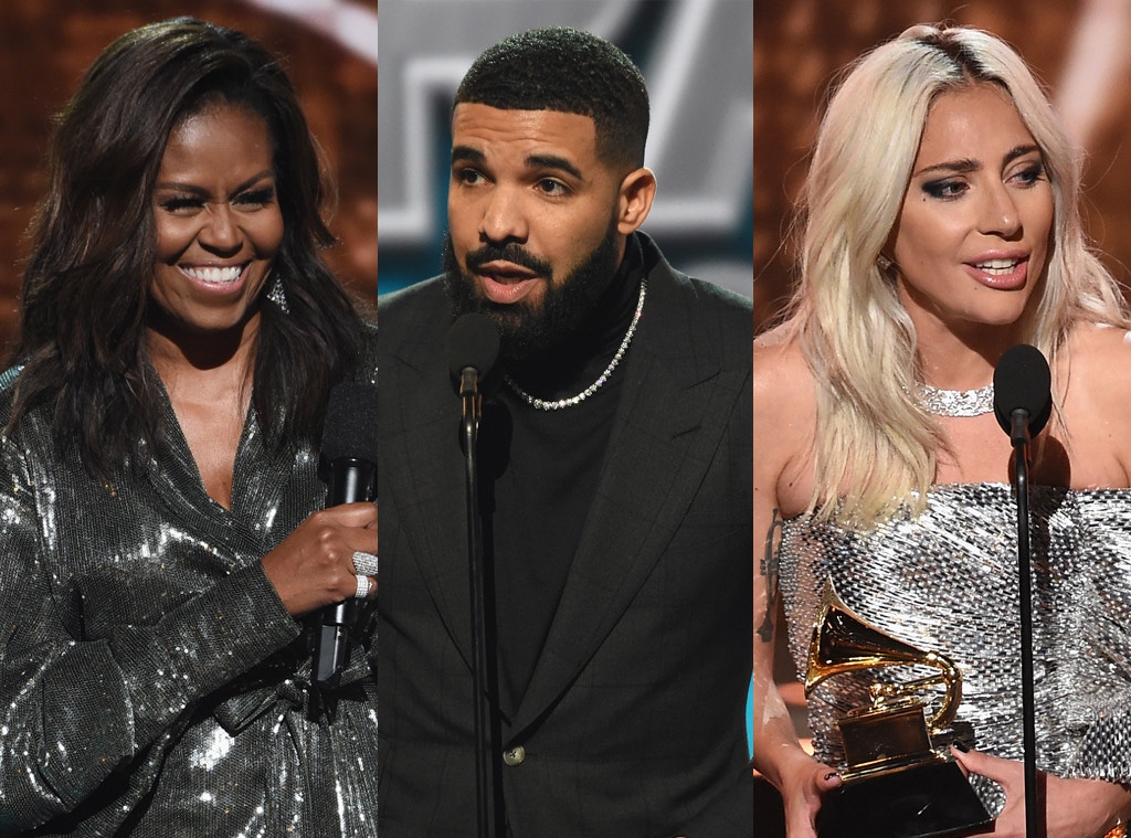 Michelle Obama, Drake, Lady Gaga, Grammy Awards 2019