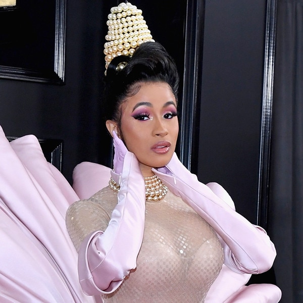 cardi b grammy look