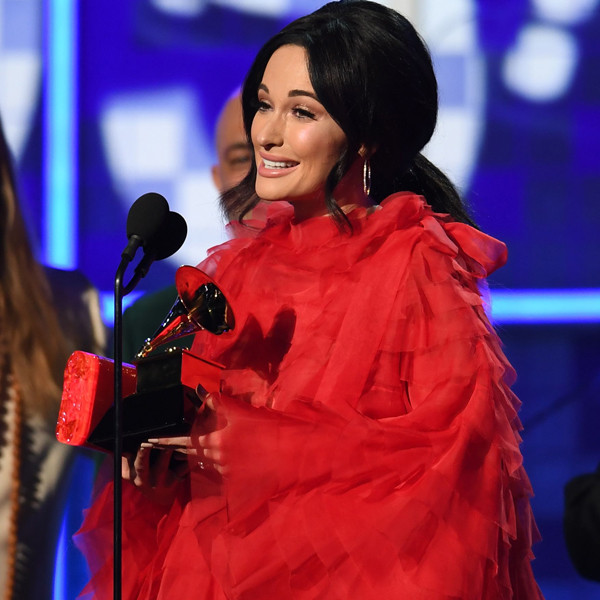 Kacey Musgraves Tearfully Accepts Album of the Year at 2019 Grammys - E ...