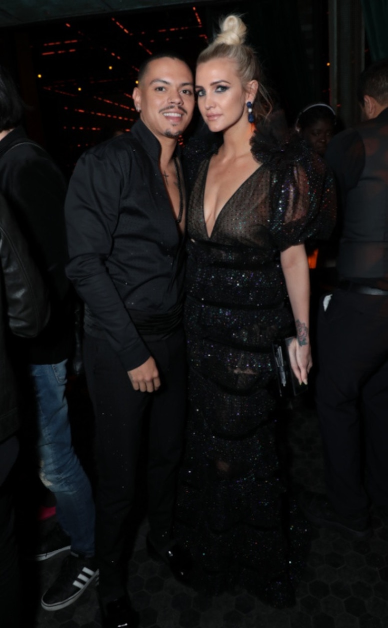Evan Ross, Ashlee Simpson Ross, Pre-Grammy Parties