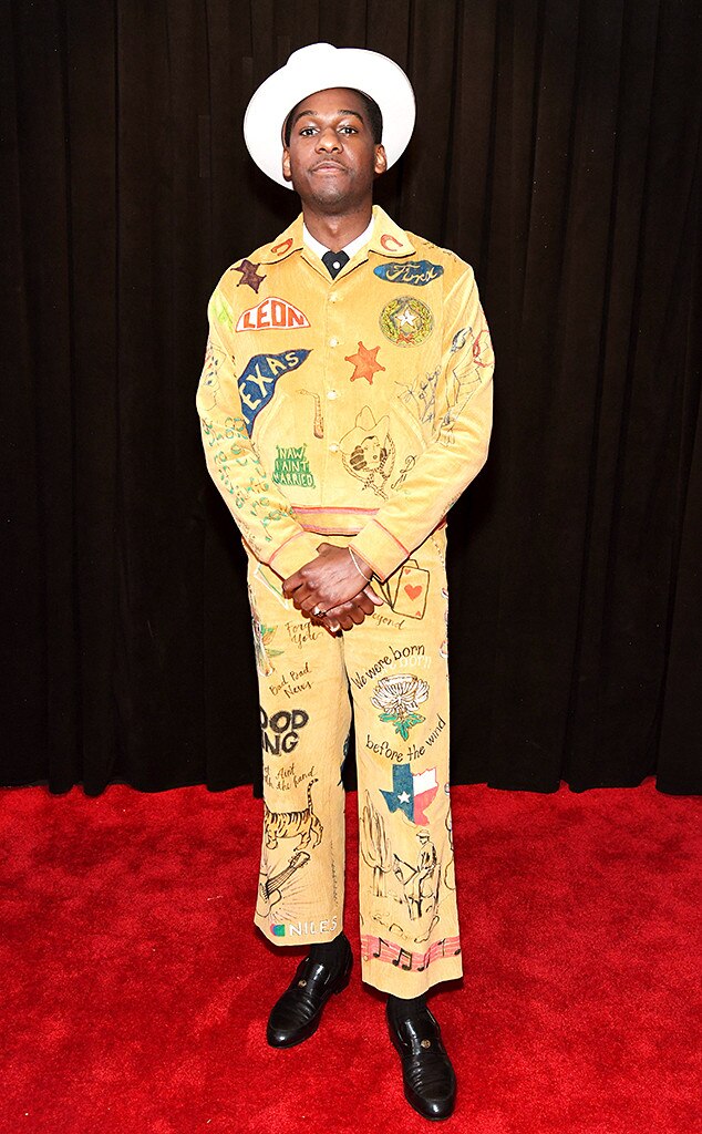 Leon Bridges from The Most Outrageous Fashion at the 2019 Grammys Red ...