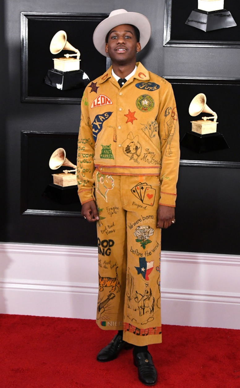 Leon Bridges, 2019 Grammys, 2019 Grammy Awards, Red Carpet Fashions