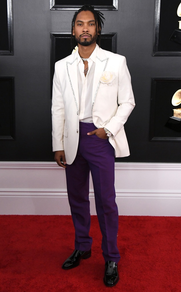 Miguel from 2019 Grammys Red Carpet Fashion E! News