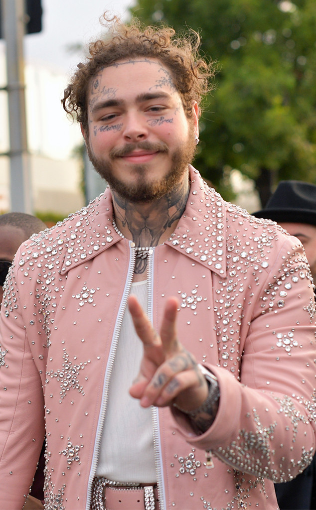 The Secrets Behind Post Malone S Most Daring Looks E Online