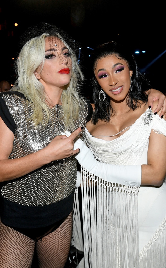 Cardi B & Lady Gaga Finally Meet at the 2019 Grammys