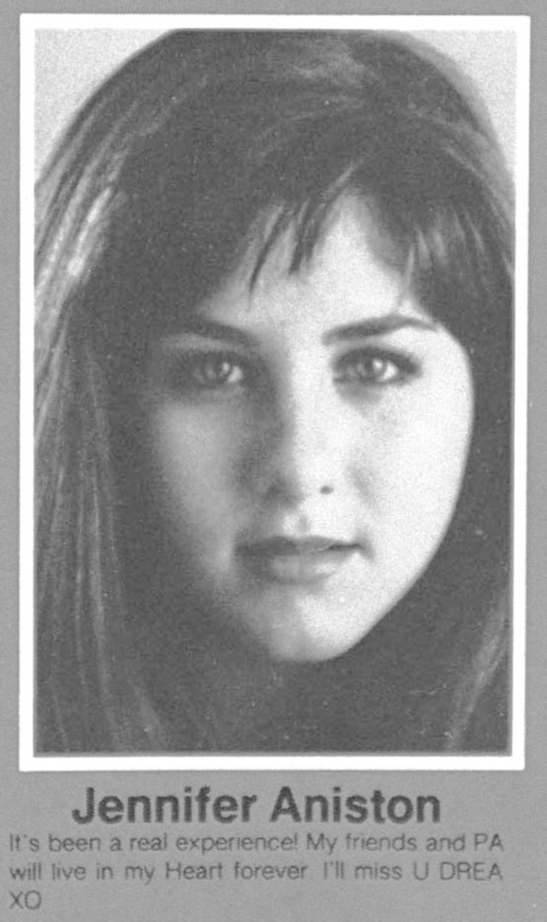 Jennifer Aniston, 1987 Yearbook