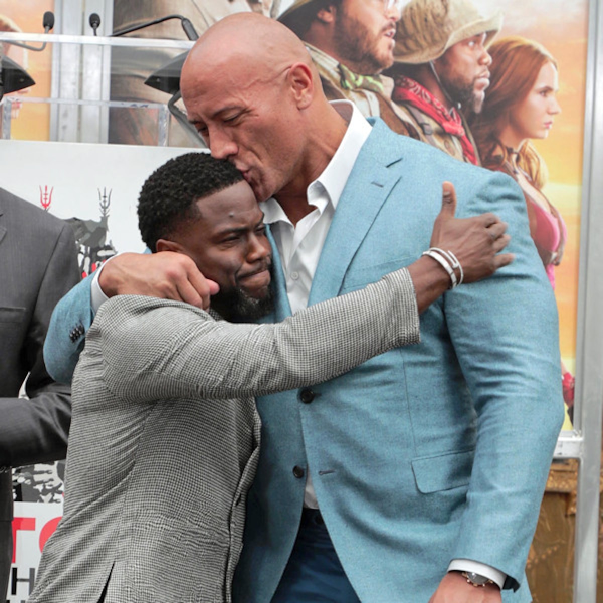 Watch Kevin Hart Hilariously Troll Dwayne Johnson Over Gym Injury - E!  Online