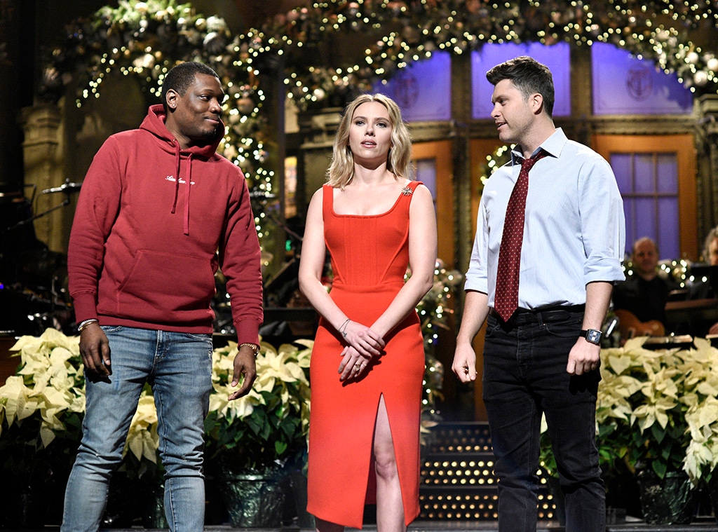 Scarlett Johansson Jokes About Colin Jost Engagement on SNL - E! Online