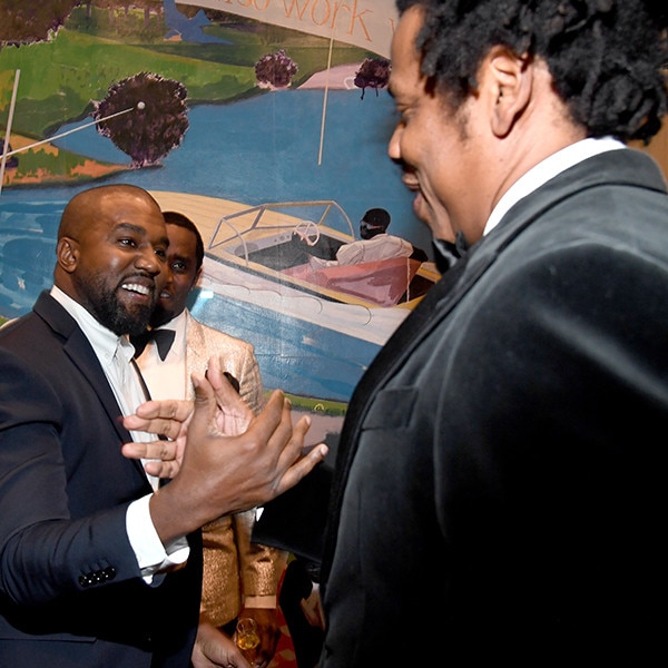 Kanye West And Jay-Z Reunite At Diddy's 50th B-Day Party After Feud